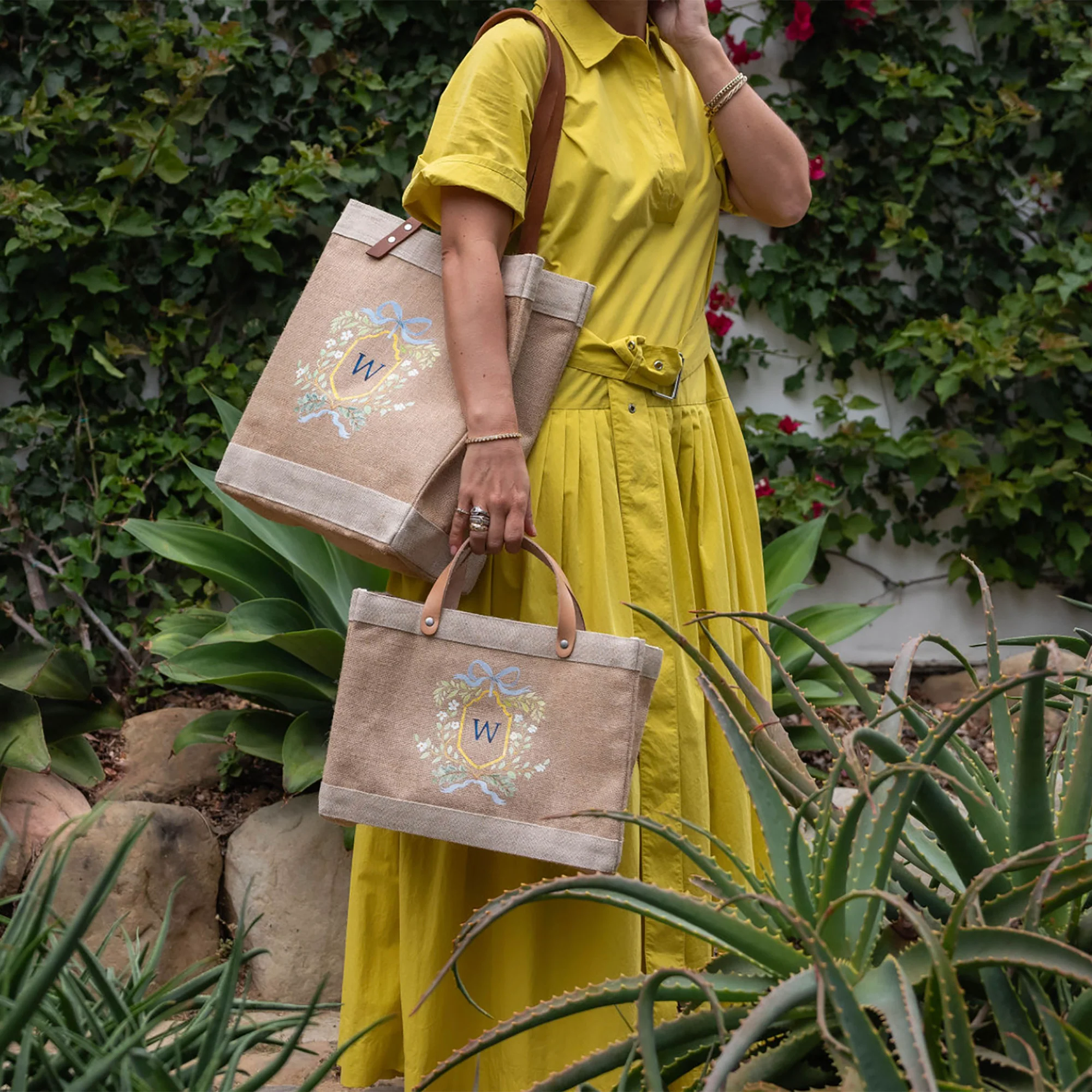 Petite Market Bag in Natural Crest by Amy Logsdon - Image 4