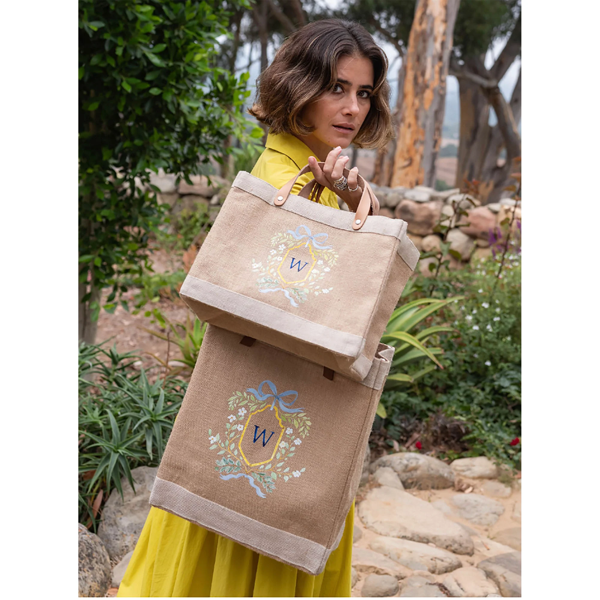 Petite Market Bag in Natural Crest by Amy Logsdon - Image 7
