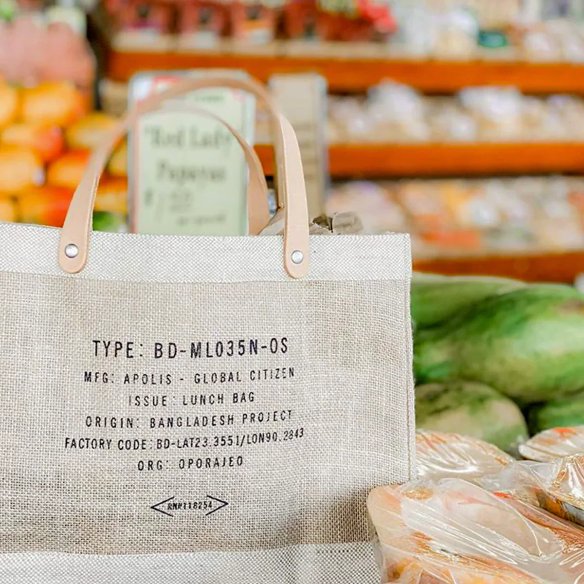 Petite Market Bag in Natural Crest by Amy Logsdon - Image 9