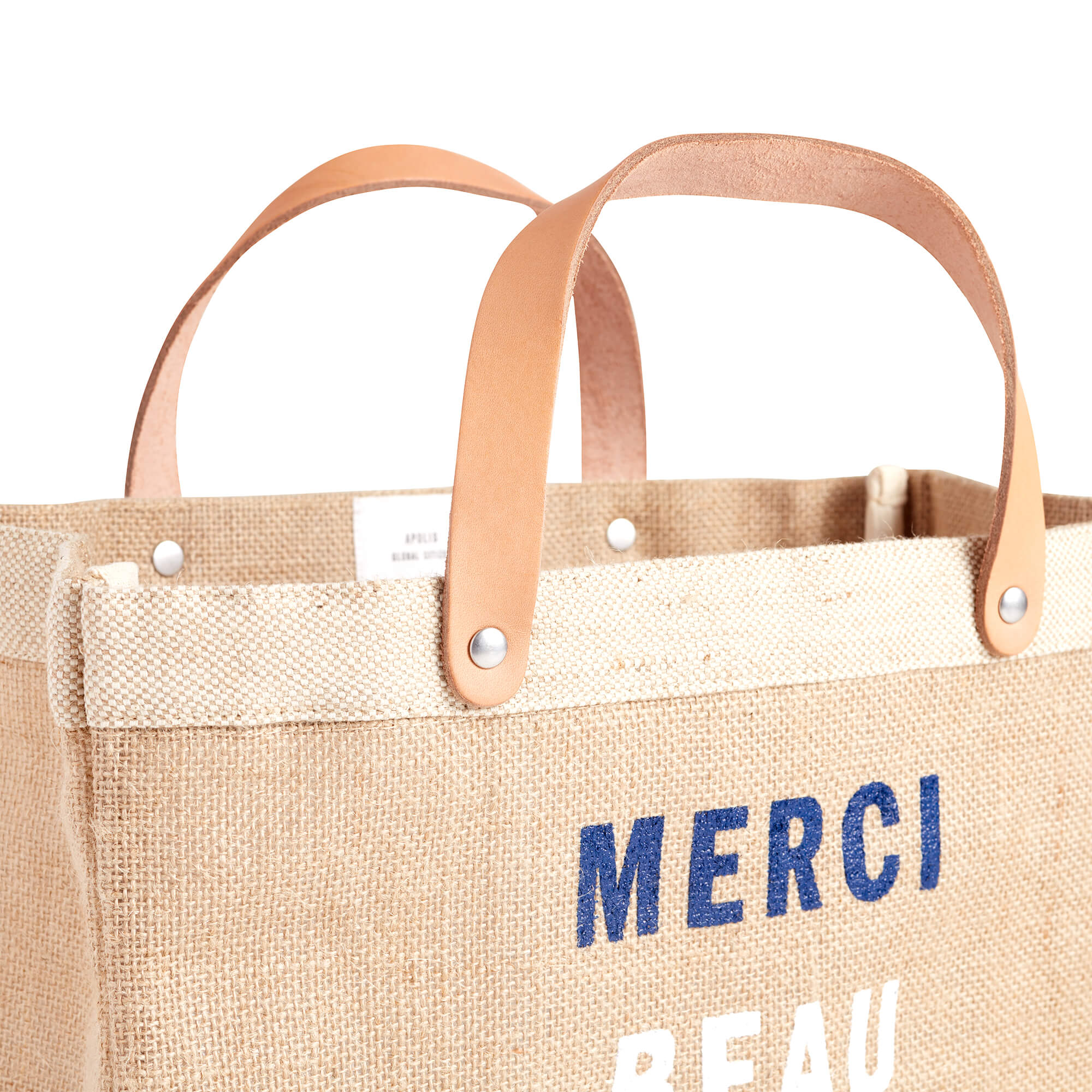 Petite Market Bag in Natural for Clare V. “Merci Beau Coup” - Image 10