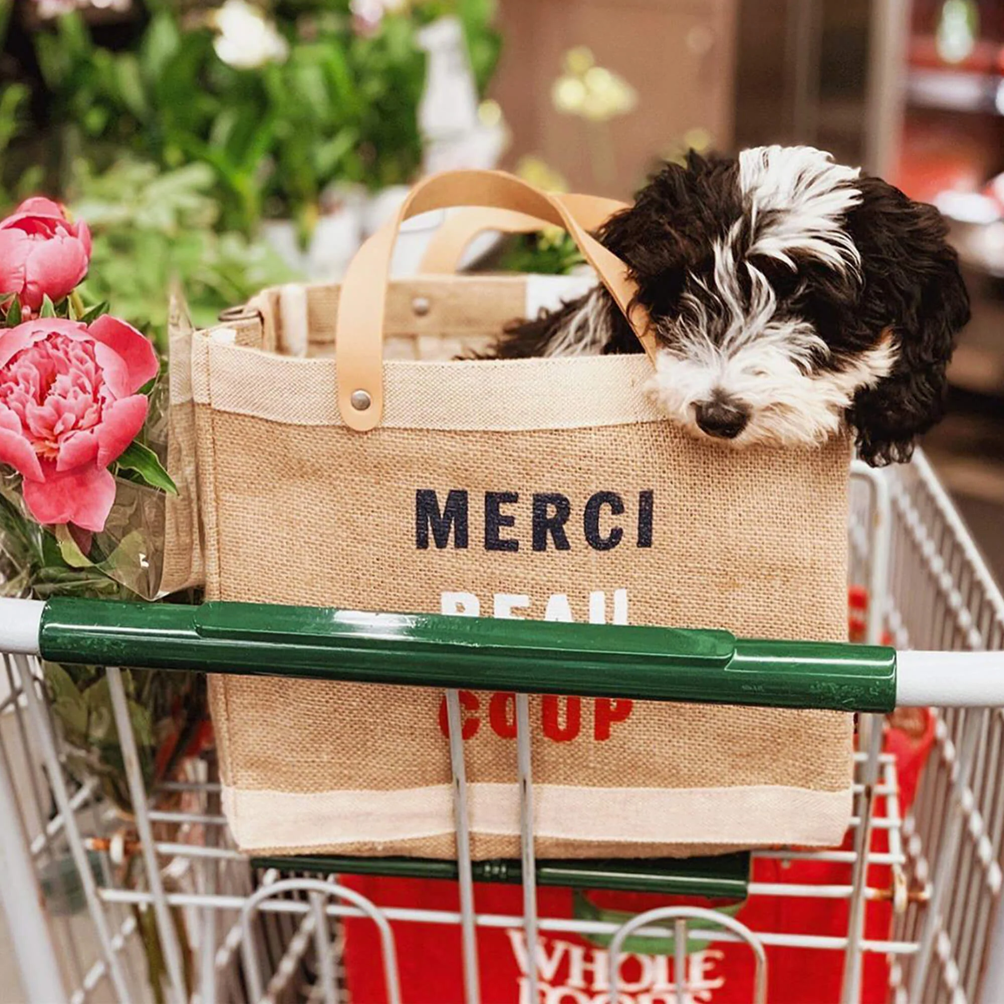 Petite Market Bag in Natural for Clare V. “Merci Beau Coup” - Image 13