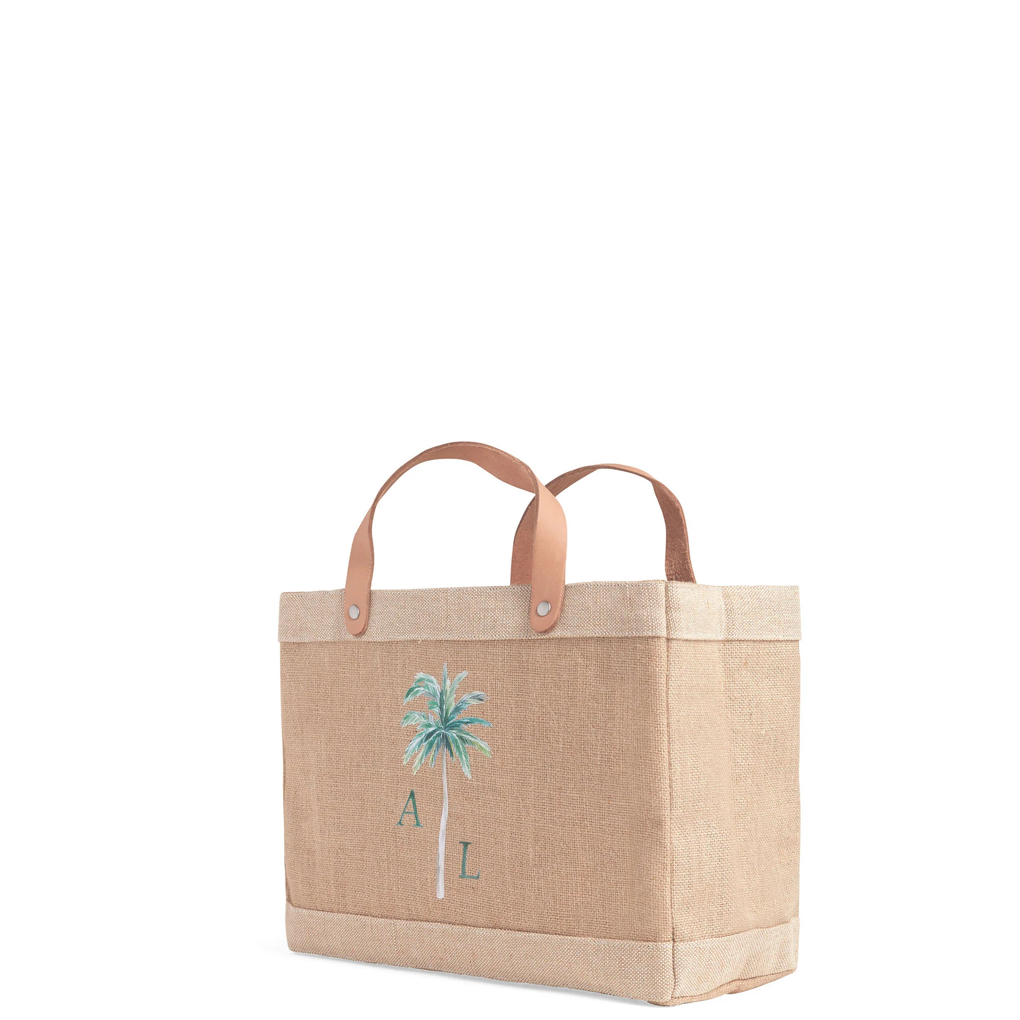 Petite Market Bag in Natural Palm Tree by Amy Logsdon - Image 4