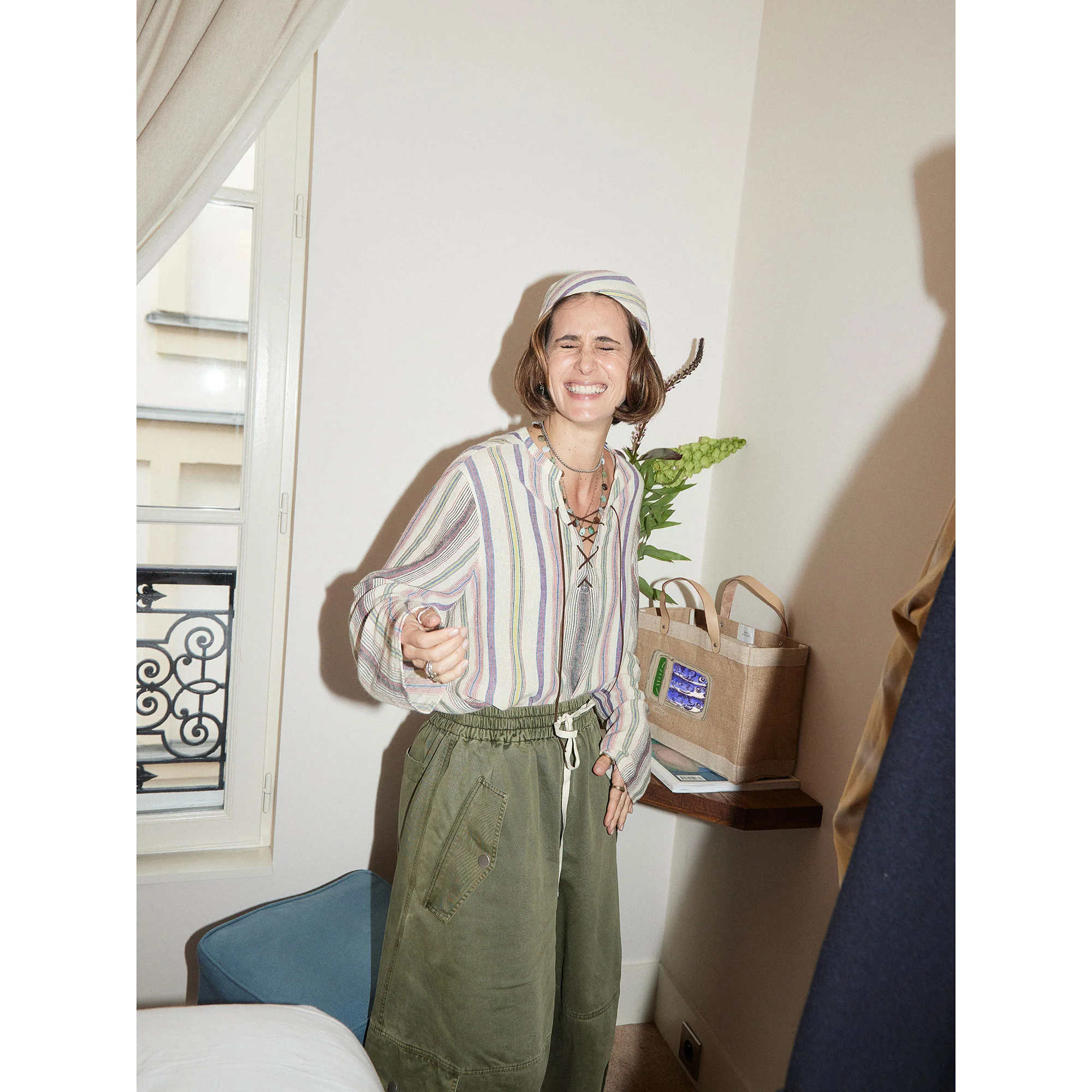 Market Bag in Natural Tinned Sardine - Image 4
