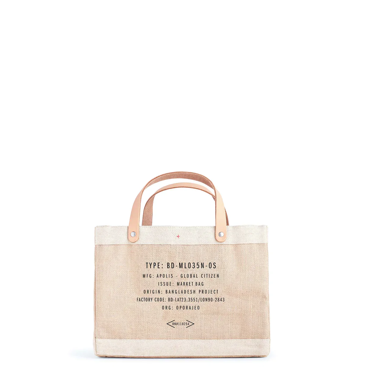 Petite Market Bag in Natural Tinned Sardine - Image 4