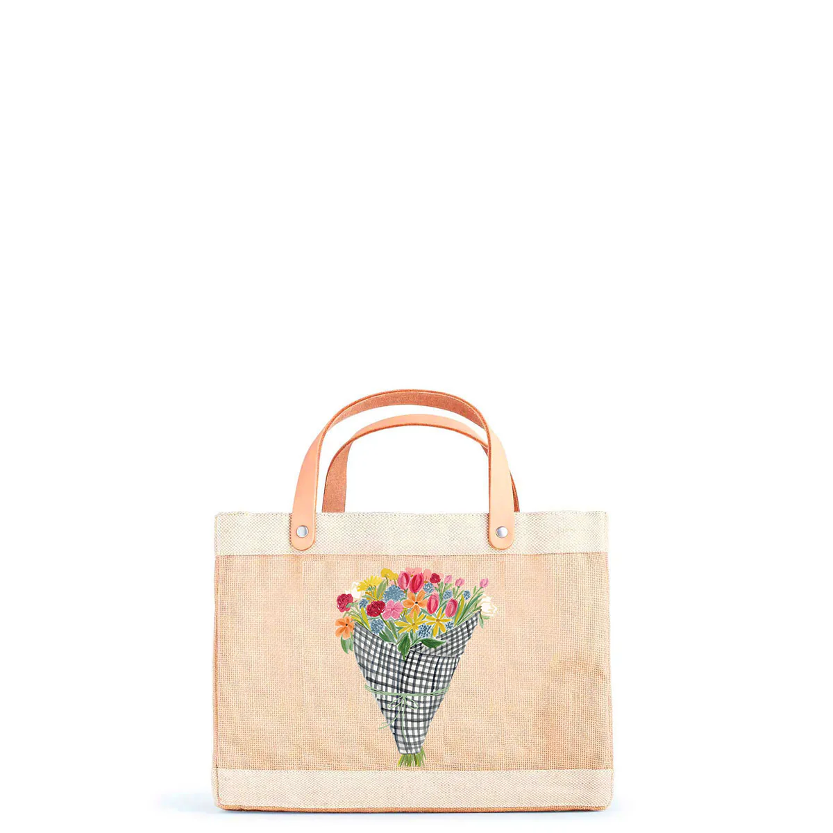 Petite Market Bag in Natural Flower Stand by Amy Logsdon - Image 11