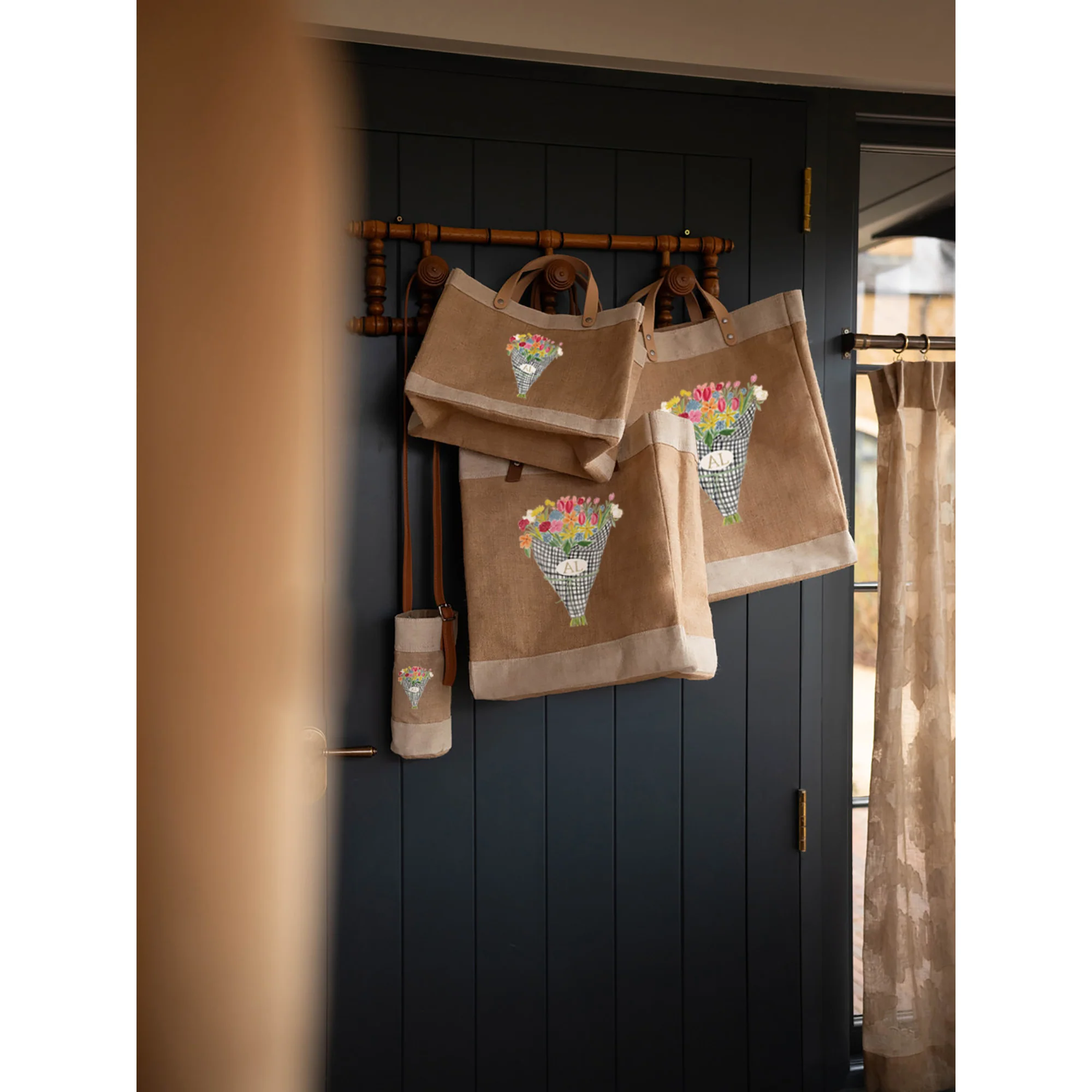 Petite Market Bag in Natural Flower Stand by Amy Logsdon - Image 6