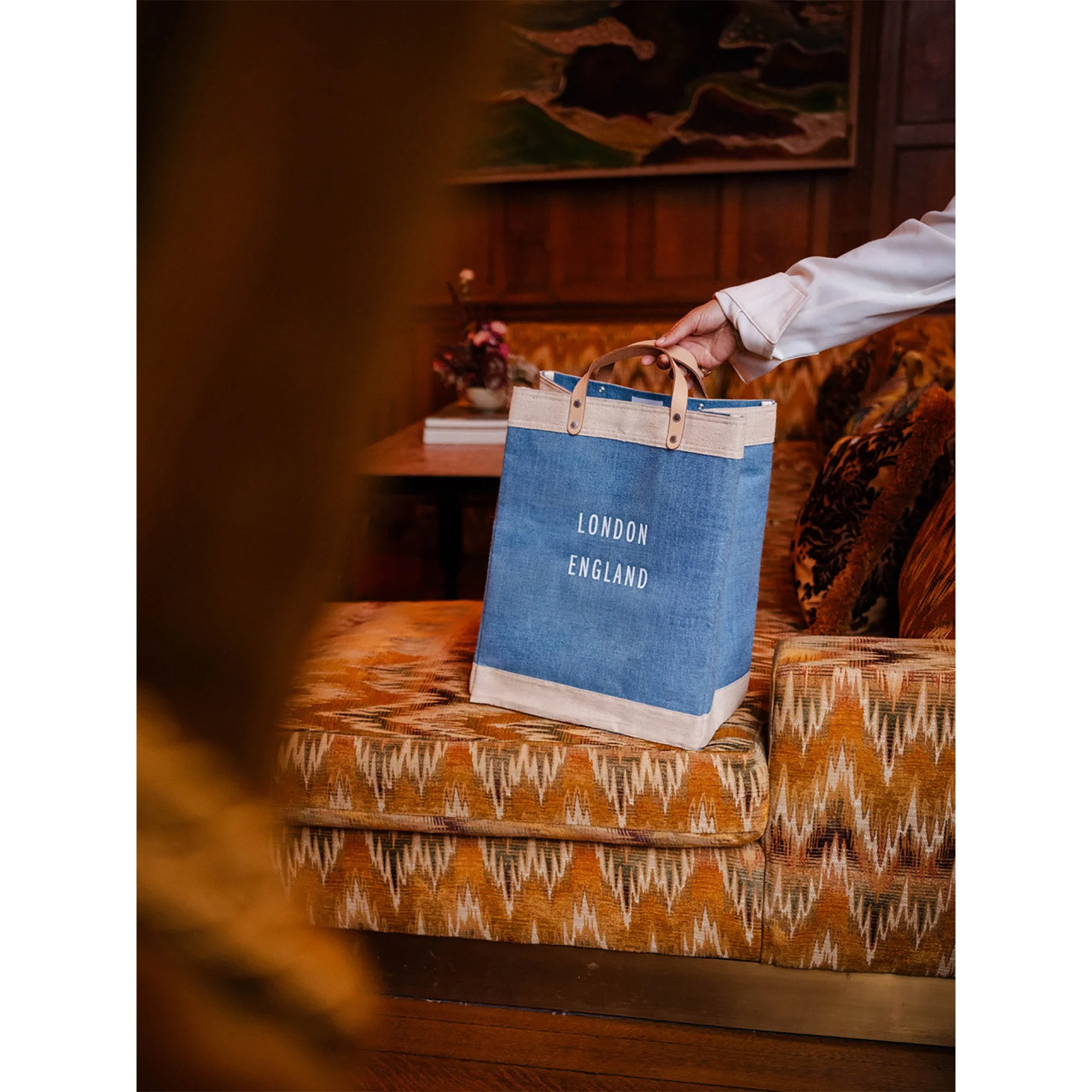Petite Market Bag in Parisian Blue - Image 2