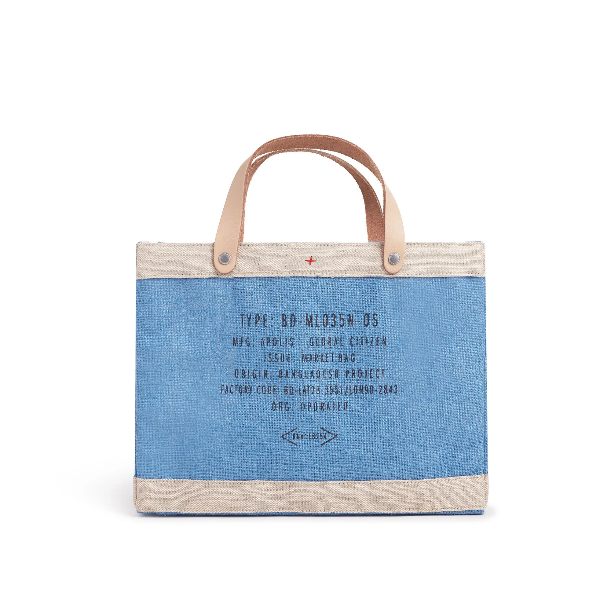 Petite Market Bag in Parisian Blue - Image 7