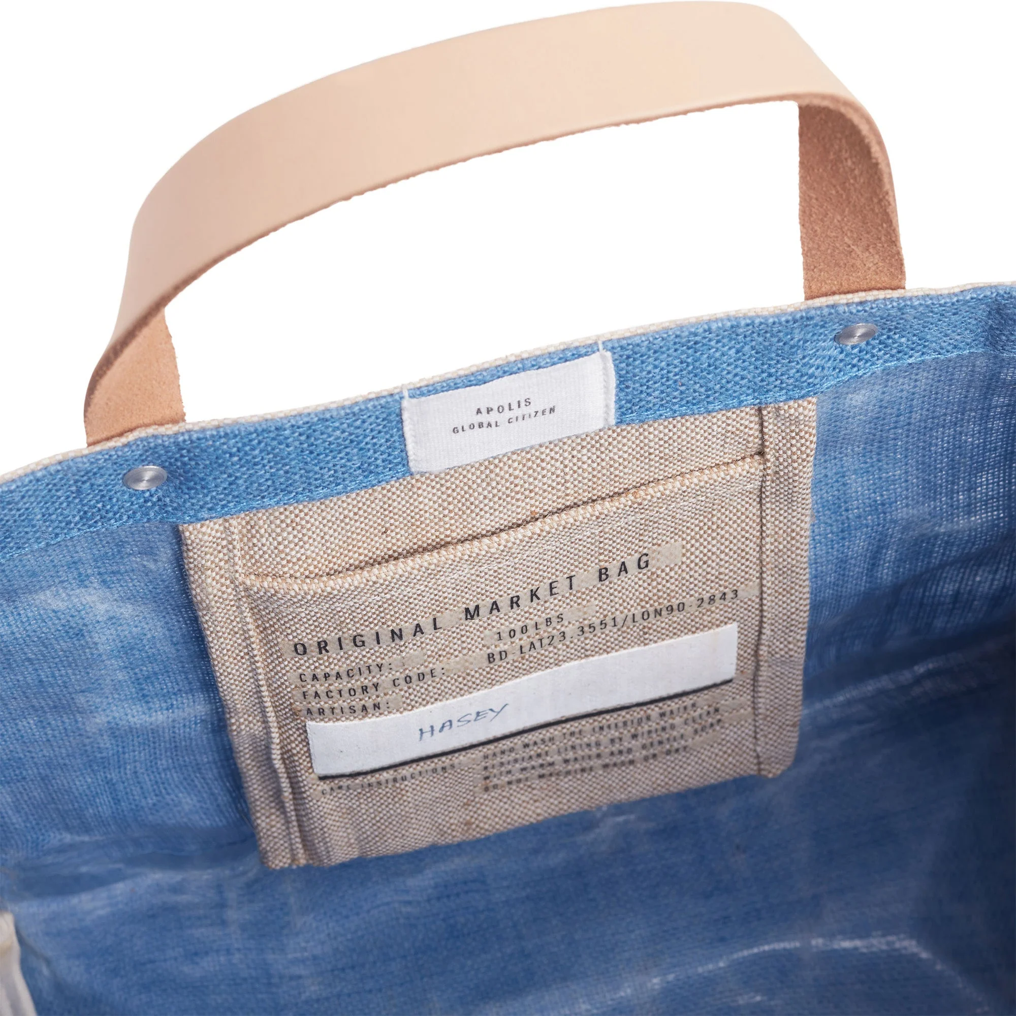 Petite Market Bag in Parisian Blue - Image 9
