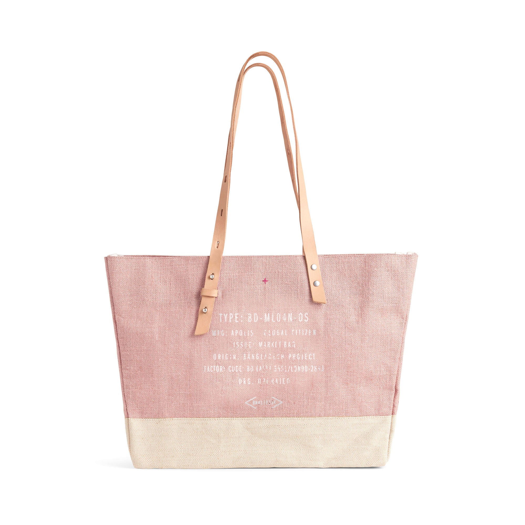 Shoulder Market Bag in Blush - Image 3