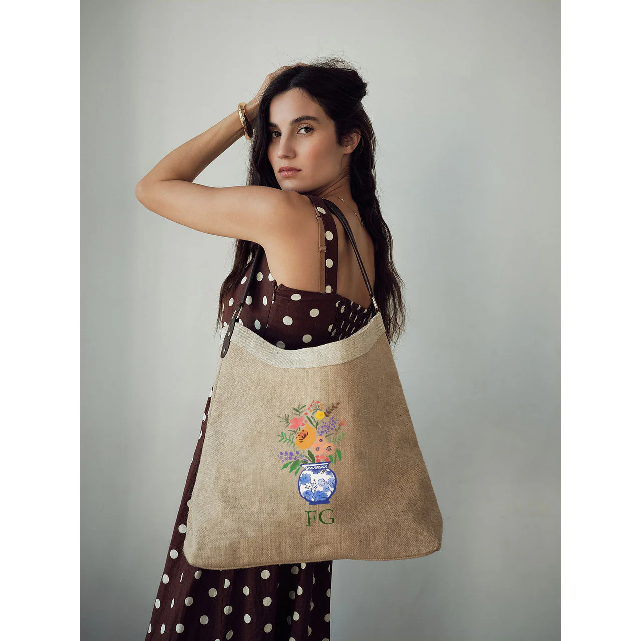 Spring Bloom Crescent Tote - Image 3