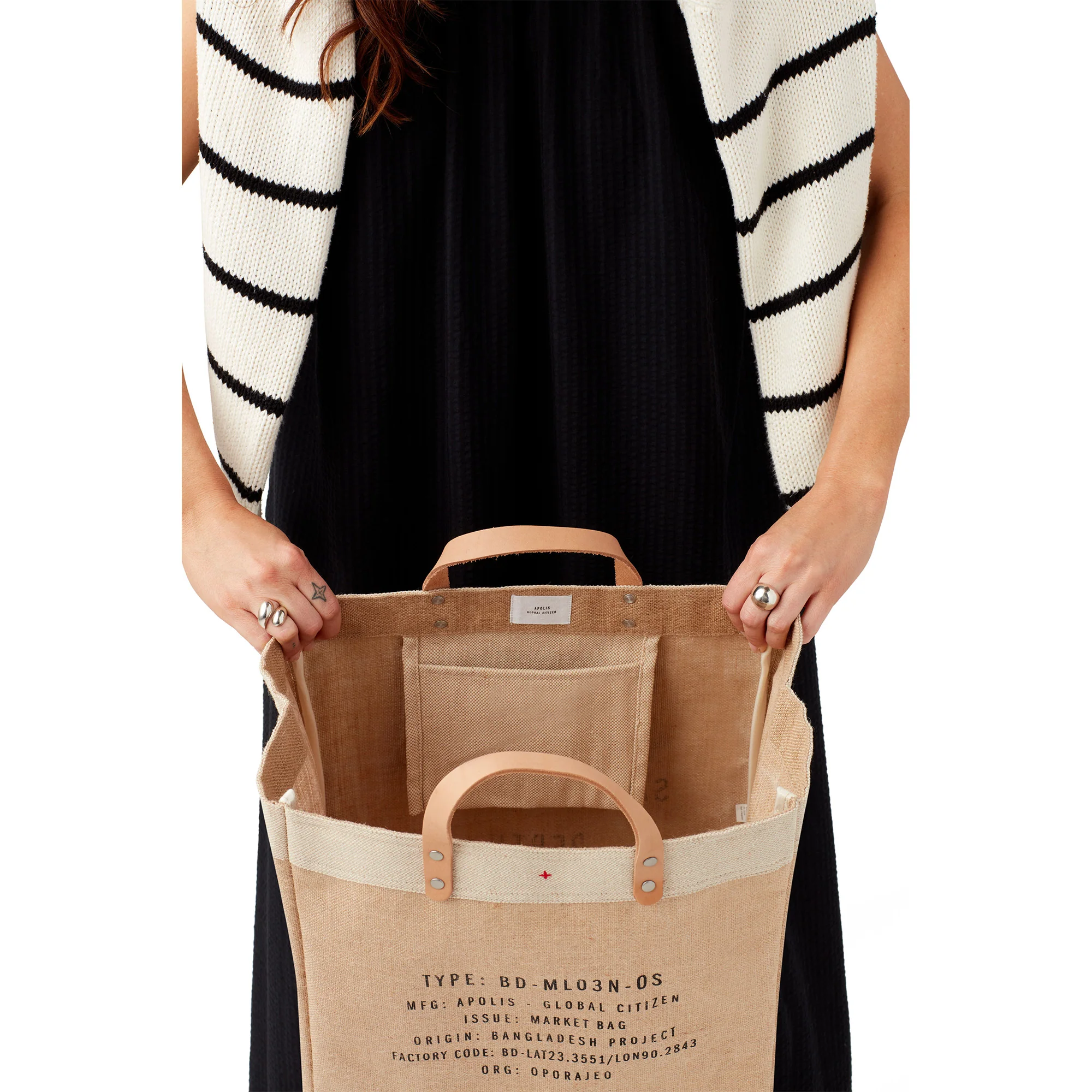 Market Bag in Natural - Image 12